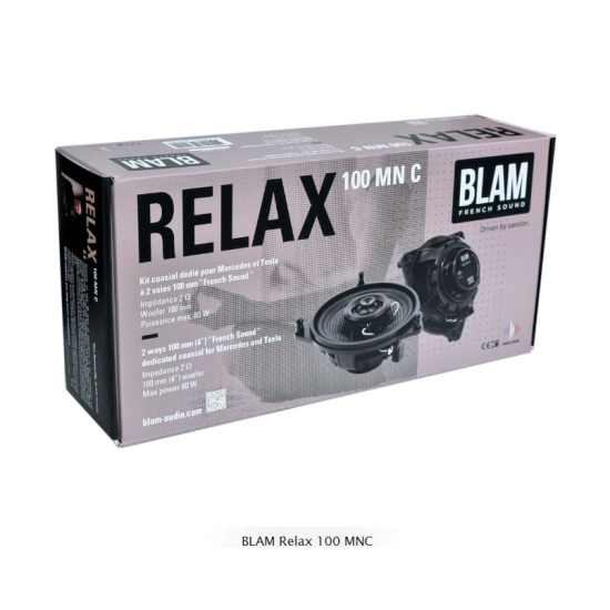 BLAM Relax 100 MNC Zestaw głośników współosiowych o średnicy woofera 100mm, mocy 40W RMS dedykowany do samochodów Mercedes-Benz